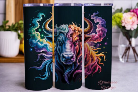 Download Majestic Bull Energy Aura Tumbler Wrap - Energy aura Collection