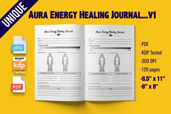 Download Aura Energy Healing Journal ~ KDP Interi - Premium Resources