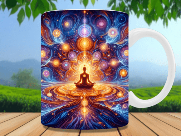 Download Spiritual Energy Aura Chakra Mug Wrap - Energy aura Collection
