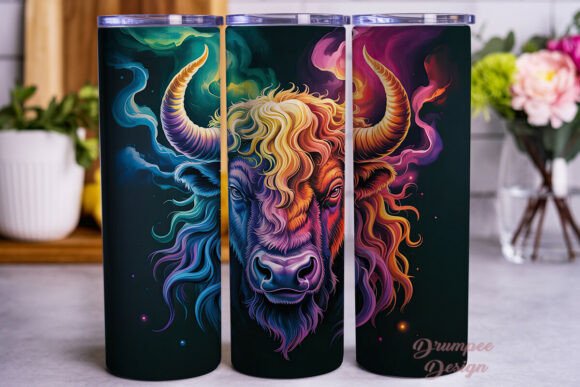 Download Majestic Bull Energy Aura Tumbler Wrap - Energy aura Collection